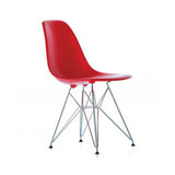 Ex Display - DSR Side Dining Chair - Eames Replica - Eiffel Base - Red none