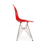 Ex Display - DSR Side Dining Chair - Eames Replica - Eiffel Base - Red none
