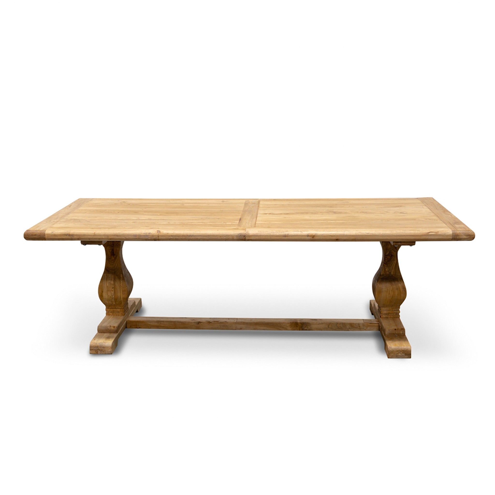 Titan Reclaimed 2.4m ELM Wood Dining Table - Rustic Natural Dining Table Reclaimed-Core