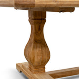 Titan Reclaimed 2.4m ELM Wood Dining Table - Rustic Natural Dining Table Reclaimed-Core