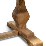 Titan Reclaimed 2.4m ELM Wood Dining Table - Rustic Natural Dining Table Reclaimed-Core