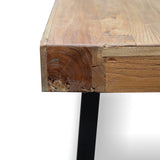Ex Display- Edwin Reclaimed Elm Wood 2.4m Dining Table - Upgraded Top Dining Table Reclaimed-Core   
