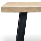 Ex Display- Edwin Reclaimed Elm Wood 2.4m Dining Table - Upgraded Top Dining Table Reclaimed-Core   