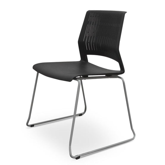 Ex Display - Elvis Visitor Chair - Black Office Chair Sun Desk-Core   