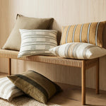 Vinnie 50cm Classic Linen Blend Stripe Cushion Cushion Weave-Local