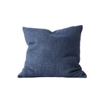 Domenica 50cm Chunky Linen Blend Cushion Cushion Weave-Local Domenica Denim Polyester