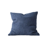 Domenica 50cm Chunky Linen Blend Cushion Cushion Weave-Local Domenica Denim Polyester