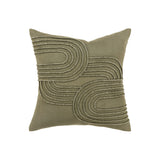 Ex Display - Gatsby Cotton 50cm x 50cm Cushion Feather Inserts - Olive Cushion Furtex-Local