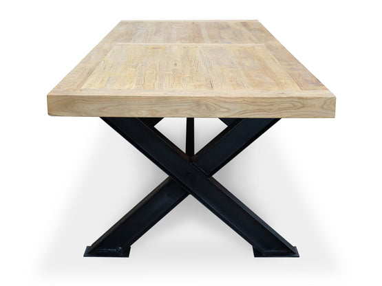 Harrison 2.4m Reclaimed Elm Wood Dining Table DT052