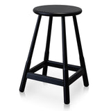 Ex Display - Hathor Wooden Bar stool - Ash Black Bar Stool M-Sun-Core