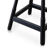Ex Display - Hathor Wooden Bar stool - Ash Black Bar Stool M-Sun-Core