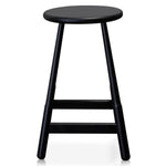 Ex Display - Hathor Wooden Bar stool - Ash Black Bar Stool M-Sun-Core