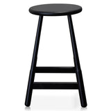 Ex Display - Hathor Wooden Bar stool - Ash Black Bar Stool M-Sun-Core
