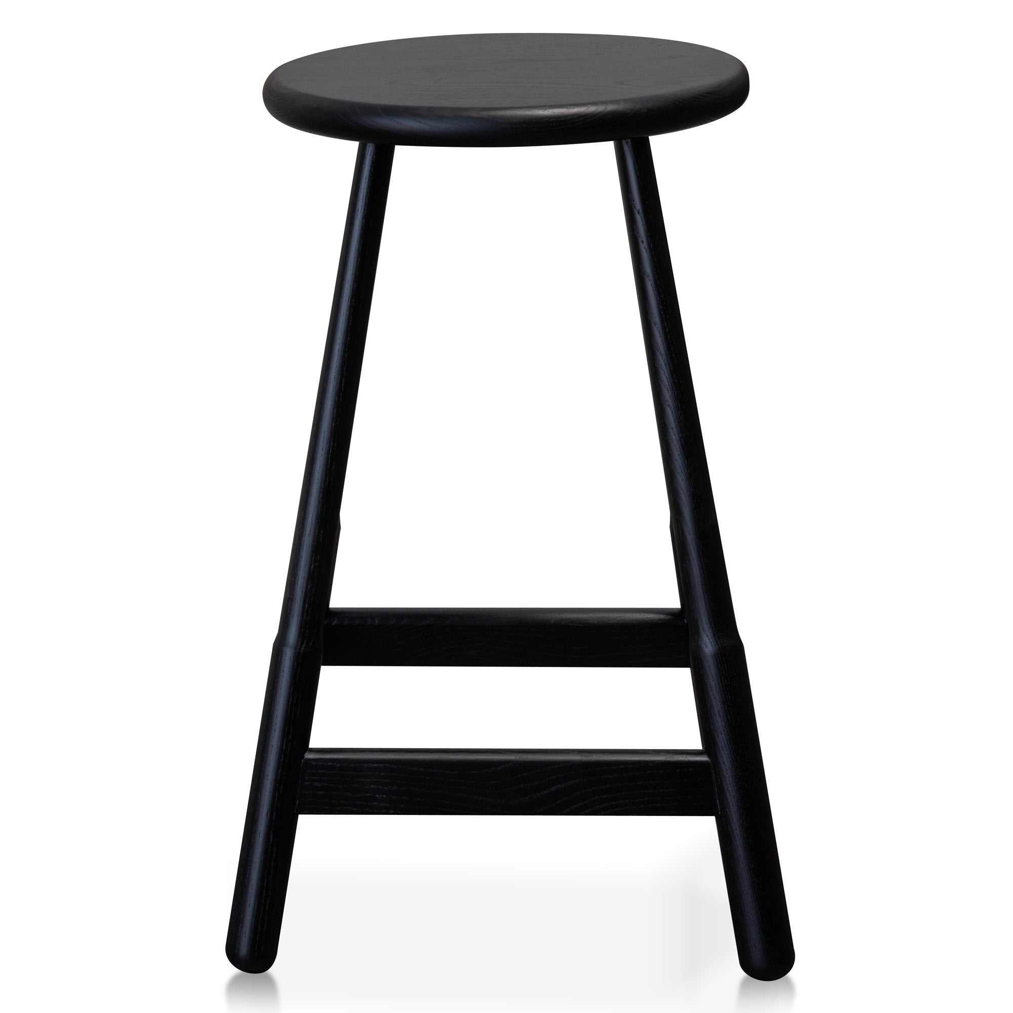Ex Display - Hathor Wooden Bar stool - Ash Black Bar Stool M-Sun-Core