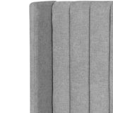 Hillsdale Wide Base Queen Bed Frame - Flint Grey Bed Frame Ming-Core   