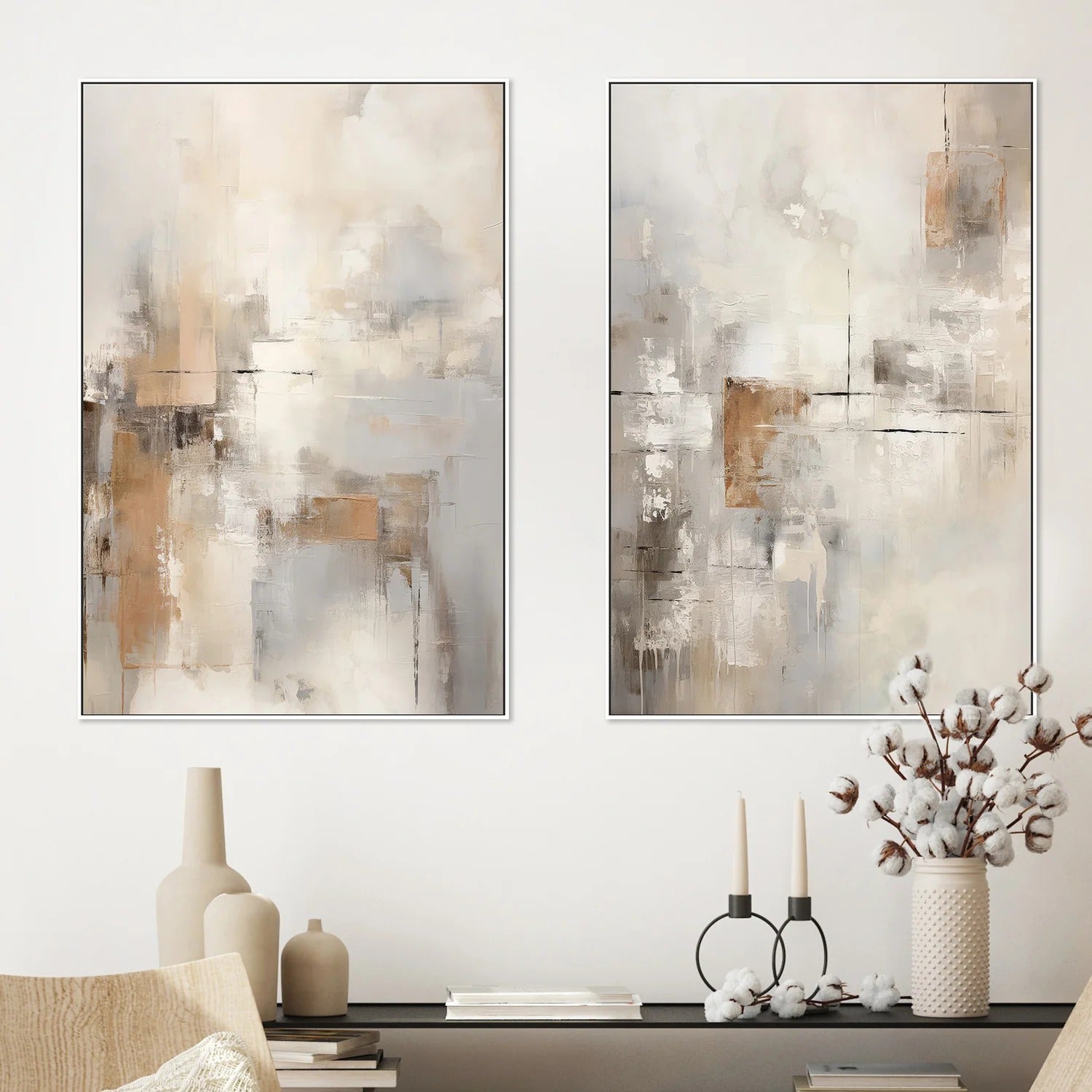 Set of 2 - Through the Mist, Style A & B, By Raymond Powers Wall Art Gioia-Local