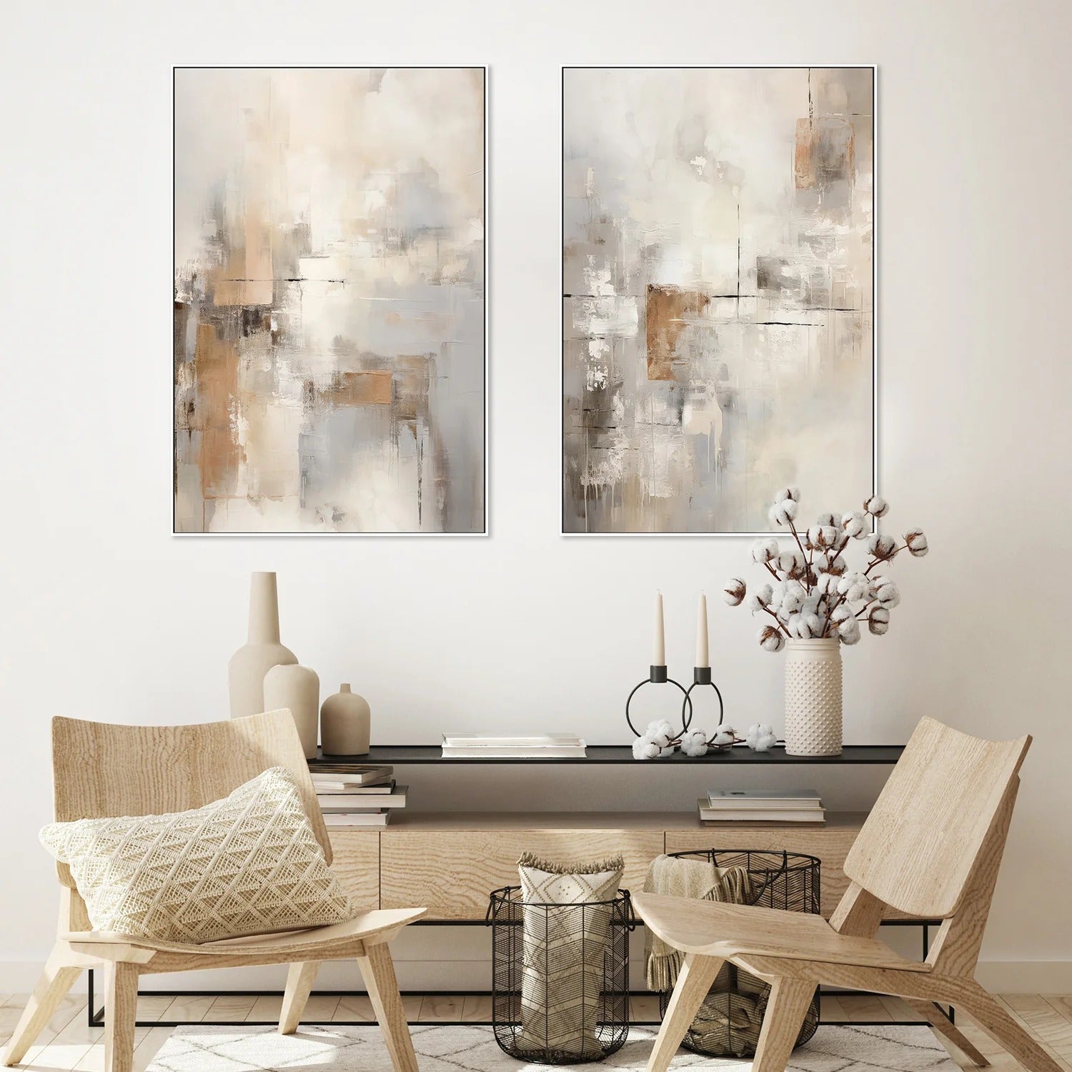 Set of 2 - Through the Mist, Style A & B, By Raymond Powers Wall Art Gioia-Local