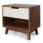 Iris Bedside Table - Walnut Bedside Table Dwood-Core