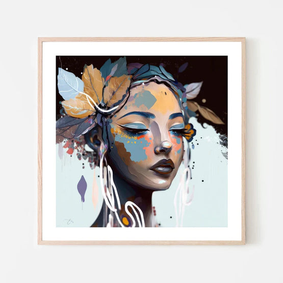 Jadore 90cm x 90cm Framed Poster - Natural Frame Wall Art Gioia-Local   