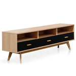 Ex Display - Jerald 180cm Wooden TV Entertainment Unit - Natural TV/Entertainment Unit KD-Core   
