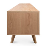 Ex Display - Jerald 180cm Wooden TV Entertainment Unit - Natural TV/Entertainment Unit KD-Core   