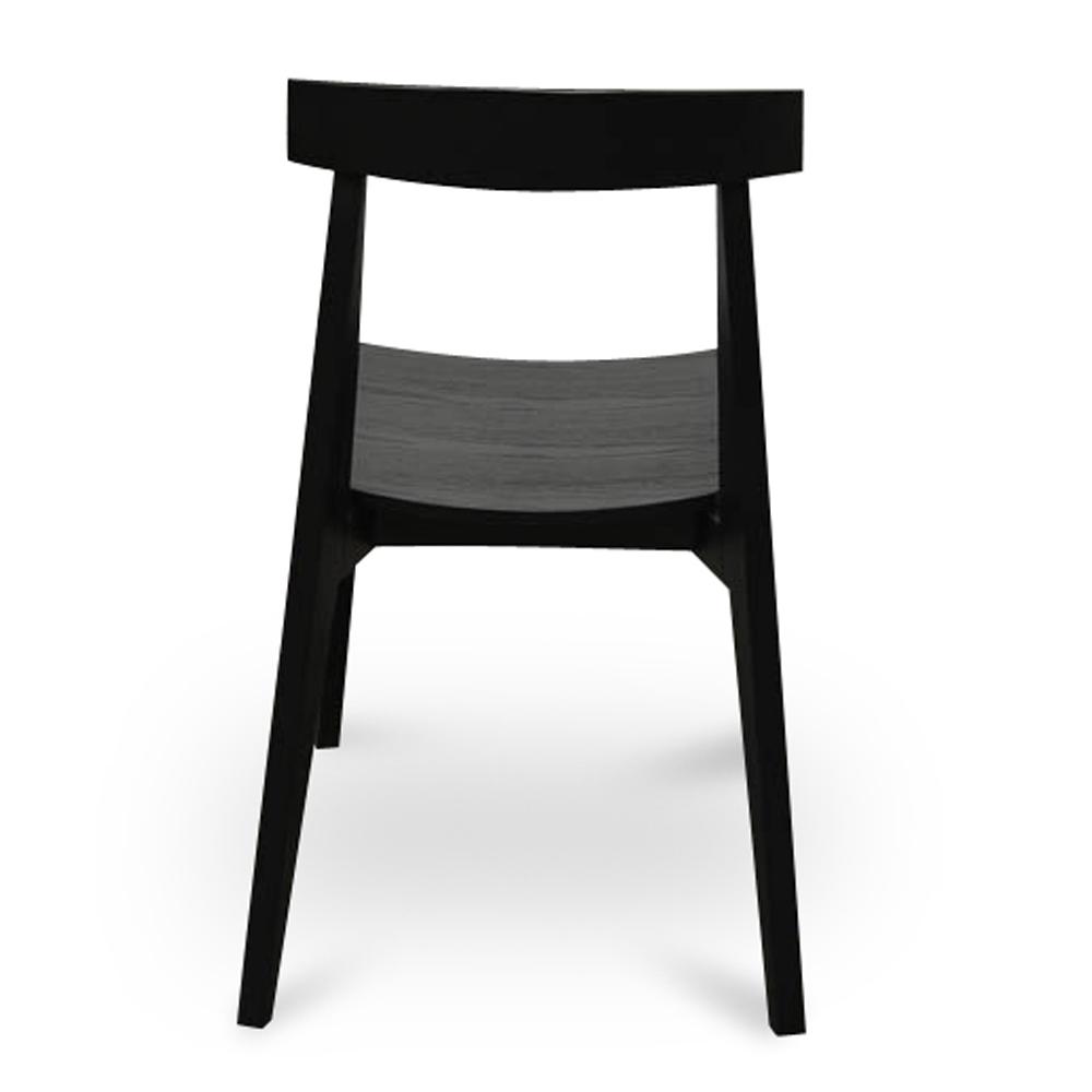 Set of 2 - Jira Wood Dining Chair - Black Dining Chair Drake-Core   
