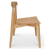Set of 2 - Jira Wood Dining Chair - Natural Dining Chair Drake-Core   