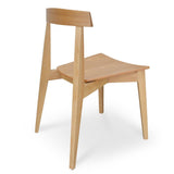 Set of 2 - Jira Wood Dining Chair - Natural Dining Chair Drake-Core   