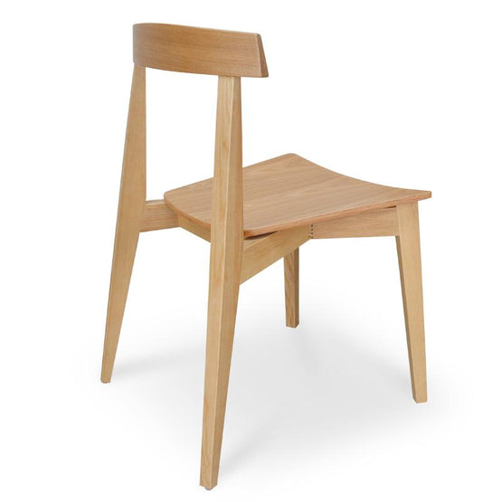 Set of 2 - Jira Wood Dining Chair - Natural Dining Chair Drake-Core   