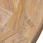 Kara Reclaimed 1.4m Round Dining Table - Natural Top and Black Base Dining Table Reclaimed-Core