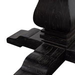 Kara Reclaimed 1.4m Round Dining Table - Natural Top and Black Base Dining Table Reclaimed-Core