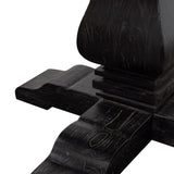 Kara Reclaimed 1.4m Round Dining Table - Natural Top and Black Base Dining Table Reclaimed-Core