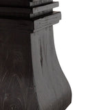 Kara Reclaimed 1.4m Round Dining Table - Natural Top and Black Base Dining Table Reclaimed-Core