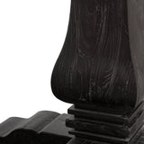 Kara Reclaimed 1.4m Round Dining Table - Natural Top and Black Base Dining Table Reclaimed-Core