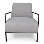 Ex Display - Ken Fabric Lounge Chair - Light Grey Armchair LF-Core