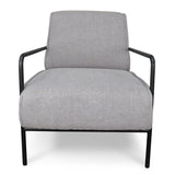 Ex Display - Ken Fabric Lounge Chair - Light Grey Armchair LF-Core