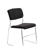 Ex Display - Leo Visitors Chair - Black - Last One Office Chair dynamic - Local