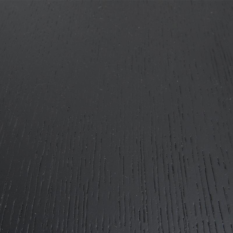 Ex Display - Luna 90cm Oak Top Round Coffee Table - Black Coffee Table Better B-Core