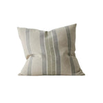 Franco 50cm Premium Linen Stripe Cushion Cushion Weave-Local Franco Sage Polyester
