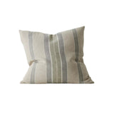 Franco 50cm Premium Linen Stripe Cushion Cushion Weave-Local Franco Sage Polyester