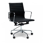 Ex Display - Floyd Low Back Office Chair - Black Leather Office Chair Yus Furniture-Core   