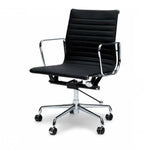 Ex Display - Floyd Low Back Office Chair - Black Leather Office Chair Yus Furniture-Core   