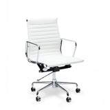 Ex Display - Floyd Low Back Office Chair - White Leather Office Chair Yus Furniture-Core   