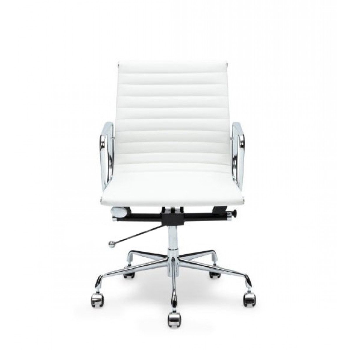 Ex Display - Floyd Low Back Office Chair - White Leather Office Chair Yus Furniture-Core   