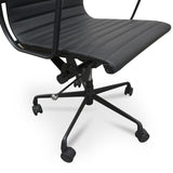 Ex Display - Floyd Low Back Office Chair - Full Black Office Chair Yus Furniture-Core