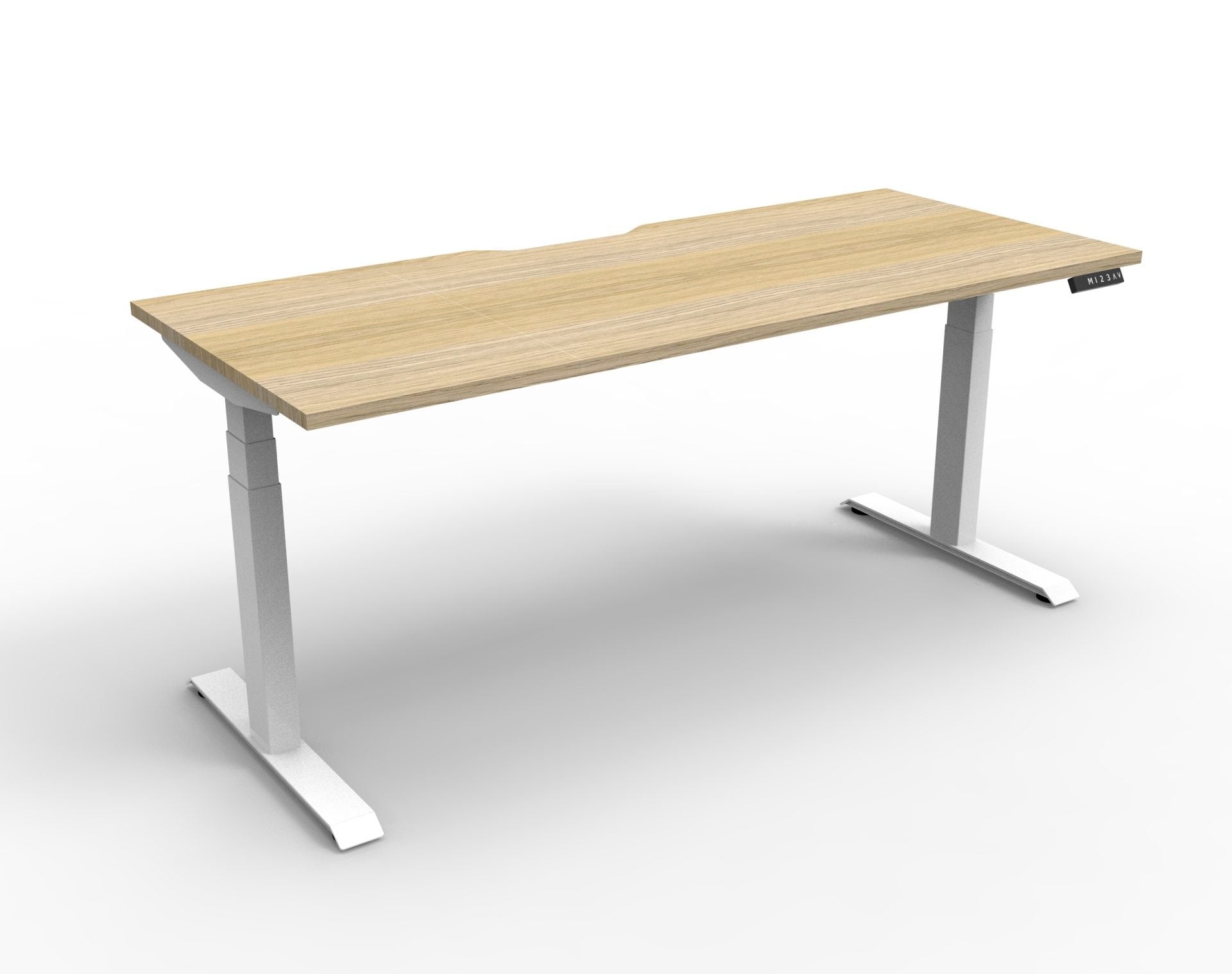 Boost Plus 1.5m Single Sided Workstation - Natural & White
