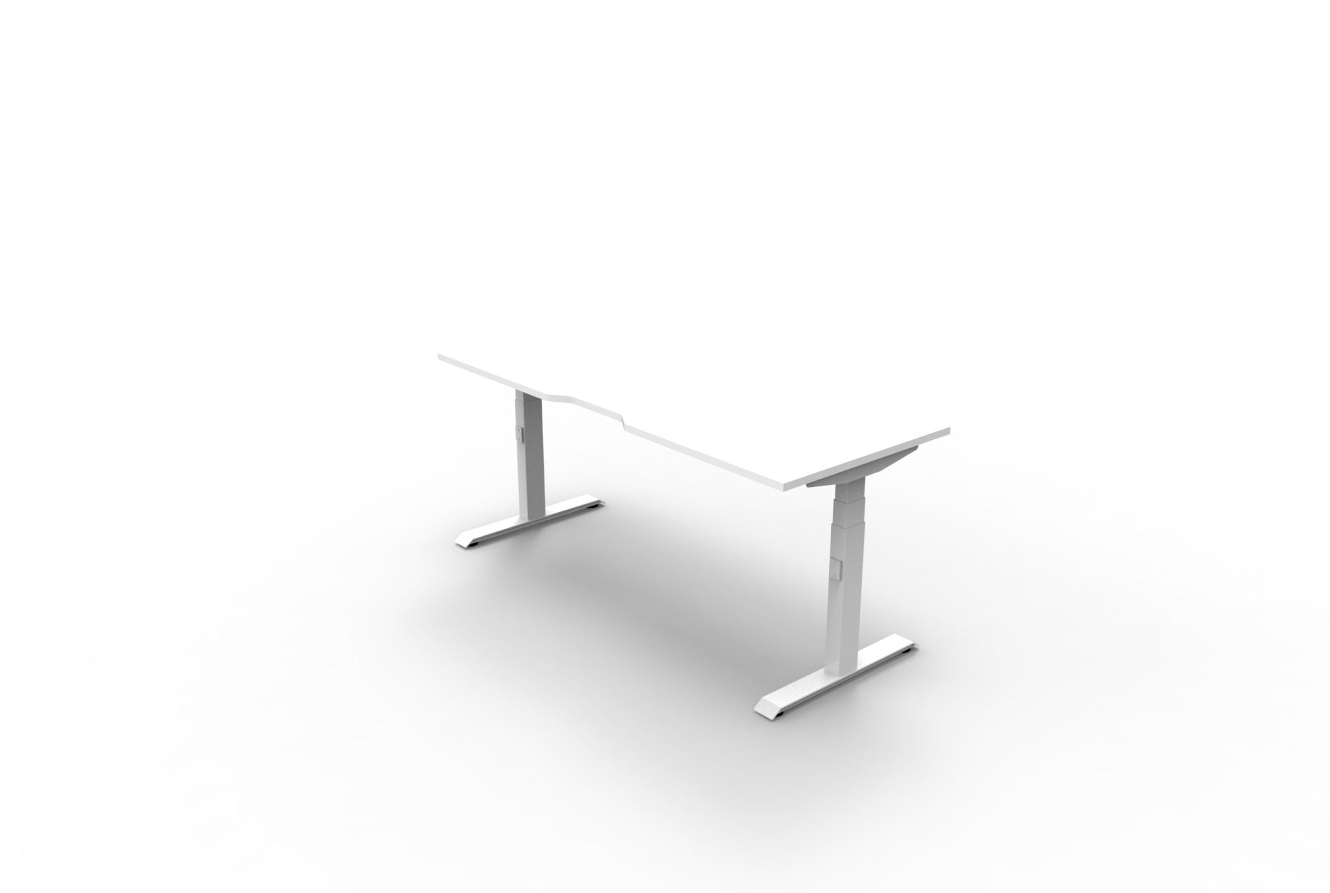 Boost Plus 1.2m Single Sided Workstation - White