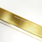 Ex Display - Noel 1.2m Glass Console Table - Gold Base Console Table K Steel-Core