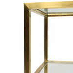 Ex Display - Noel 1.2m Glass Console Table - Gold Base Console Table K Steel-Core