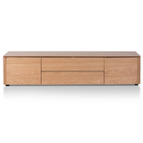 Ex Display - Norris 2m Entertainment TV Unit with Middle Drawer - Natural Oak TV/Entertainment Unit Century-Core